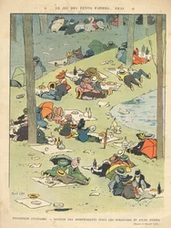 Konyhaművészeti kiállítás – Salon des Independants (minden vasárnap és ünnepnapon) a „Le Rire” hátlapjáról, 1910. május 28.