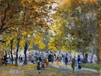 Városi táj, Marcello Broggi (1896-1954), olaj, tábla