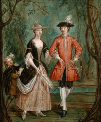 "Hölgy és úriember lappal", c1750-c1755
