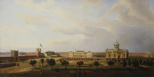 Az ivangorodi erőd belső képe, 1846