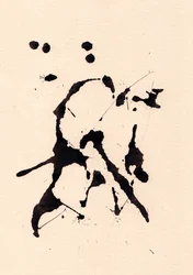 Blot, 2018 (tinta, papír)