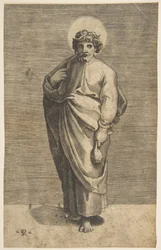 Szent Máté egy tasakot tart, kb. 1515-27.