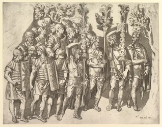 Római légió a Traianus-oszlopból, 16. század.