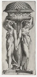 A Cassollette: Urnát támasztó nők c. 1520-27.