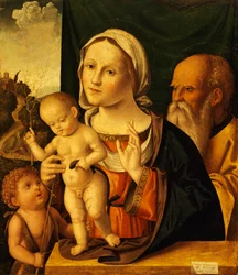 Szent beszélgetés, Marco Palmezzano (kb. 1459-1539), 52x61 cm