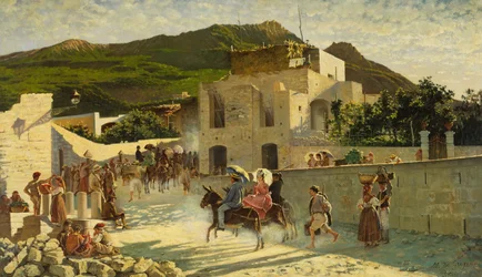 Séta Caprihoz, 1867 körül (olaj, vászon)
