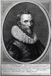 Önarckép, vésette Hollar Vencel, 1644