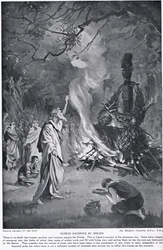 Emberáldozat a druidák részéről, illusztráció a "Hutchinson