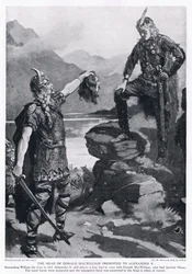 Donald MacWilliam feje, amelyet II. Sándornak adtak át Kr.u. 1214-ben.