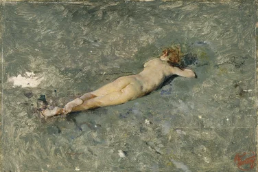Akt Portici strandján, 1874