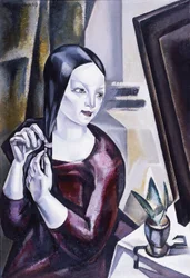 Nő tükör előtt, 1922