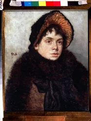 Önarckép. Maria Konstantinovna Bashkirtseva (1860-1884) festménye. Olaj, vászon, 35 x 27 cm. 19. századi orosz művészet. Állami Tretyakov Galéria, Moszkva.