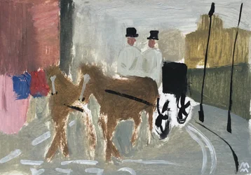 Victoria Street Londonban, 2019 (olaj, papír)
