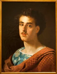 Önarckép – Mariano Fortuny (1838-1874) festménye, olaj, vászon, 1858 körül – Katalónia Nemzeti Művészeti Múzeum, Barcelona (Spanyolország)