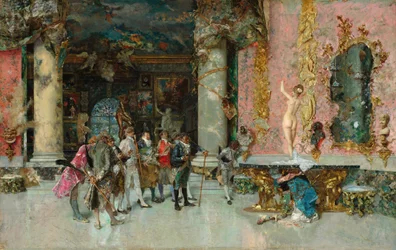 Modellválasztás, 1866-74 (olaj, panel)