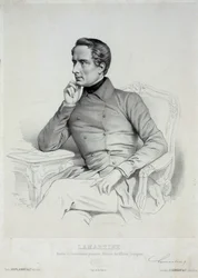 Alphonse de Lamartine portréja 1790-1869.