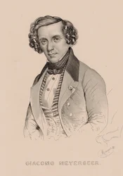 Giacomo Meyerbeer 1791-1864, 1836 zeneszerző portréja.