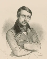 Auguste Anicet-Bourgeois drámaíró portréja 1806-1870.