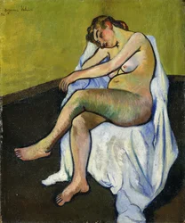 Ülő akt, 1916