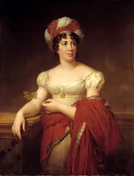 Germaine Necker, Stael Holstein bárónő, Madame de Stael (1766-1817), svájci regényíró és esszéíró portréja. Marie Eleonore Godefroid (1778-1849) festménye
