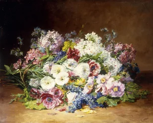 Egy csodálatos csokor válogatott virágokból, 1861 körül