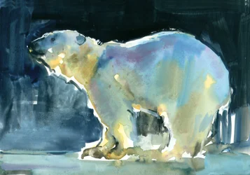 Ice Silhouette, 2016, (akvarell és gouache, papíron)