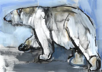 Polar, 2013, (vegyes technika és kollázs papíron)