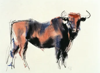 Red Bull, 1998 (grafit, konté és szén papíron)