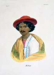 Indiai férfi, 19. század