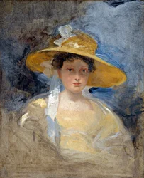 "Viktória leendő királynő portréja (1819-1901)" (Viktória hercegnő, jövőbeli Viktória királynő portréja) Martin Archer Shee (1769-1850) festménye