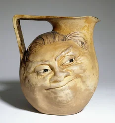 Martin Brothers groteszk kancsó humoros arccal, 1898