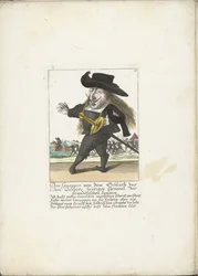 De Spanish Dwerg Don Guappos, 1710 körül Don Guappos, Don Quijote, a francia spanyolok mai tábornokának véréből (cím a tárgyon) Il Callotto resurcitato vagy újonnan berendezett kis szekrény (sorozat címe)