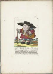 Crispin Skarnitz dwerg, 1710 körül Az Ehrnveste és Hochweiße Herr Crispin, Skarnitz örökös ura, auff Pfeffermühl, braitten huth lovagja (cím a tárgyon) Il Callotto resurcitato vagy újonnan berendezett kis szekrény (sorozat címe)