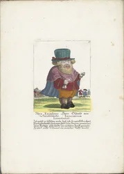 A dwerg Oswald van Stroblbardt, 1710 körül Excellenciája Herr Oswald von Stroblbardt Injuriarum Licentiatus (cím a tárgyon) Il Callotto resurcitato vagy újonnan berendezett kis szekrény (sorozat címe)