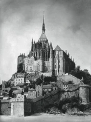 Mont Saint-Michel, Normandia, Franciaország, 1937.