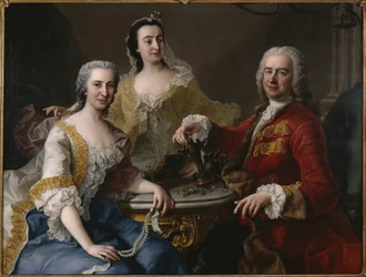 Joseph Angelo de France (1691-1761) családjával, Mijtens (Meytens), Martin van, az ifjabb (1695-1770). Olajfestmény
