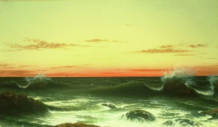 Tengeri tájkép: Naplemente, 1861