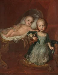 Német: Johann Theodor herceg, Max Emanuel fia, egyik testvérével, Johann Theodor bajor herceggel és testvérével.