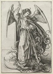 Mihály arkangyal átszúrja a sárkányt, c. 1475.
