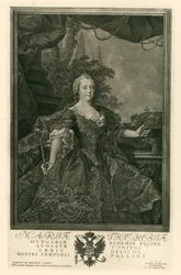 Mária Terézia szent római császárnő (metszet)