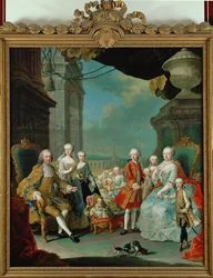 I. Ferenc császár, Mária Terézia és gyermekeik (festmény, vászon)