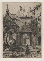 Hollenfeltz kastély bejárata