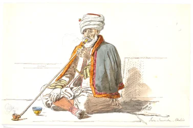 Egy török ​​ópiumdohányos (Jaia Dervicha) Chalkisban