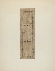 Rézszeges ajtó Egy pár, c. 1939.