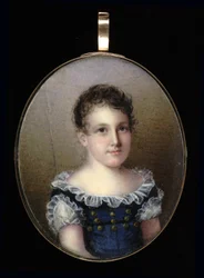 Egy fiatal lány portréja, 1825.