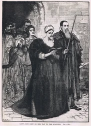 Lady Jane Gray úton az állványhoz 1554