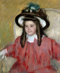 Anne Marie Durand Ruel (Anne-Marie Durand-Ruel portréja). Mary Cassatt (1845-1926) festménye. Magángyűjtemény.