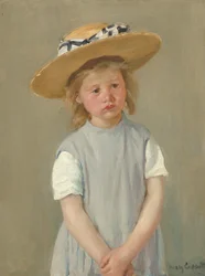 Gyermek szalmakalapban, 1886 körül (olaj, vászon)
