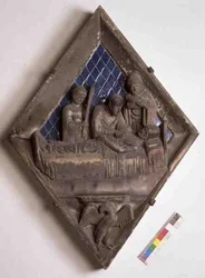 Az utolsó rítusok, dombormű a Campanile-ból (márvány és kerámia)