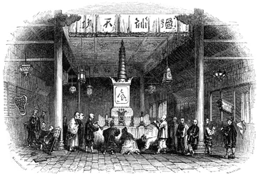 Buddhista templom, Kína, 1847